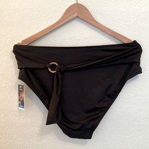 NWT Freya Coco Wave High Waist/Leg swim bottom, black, XL